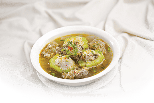Canh cua khổ qua