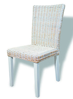 Silla Rattan Blanco Decape Elisean