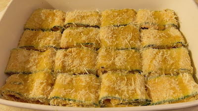 Tikvice - Punjene, pohane i pečene u pećnici / Stuffed Zucchini Packets Oven-Baked