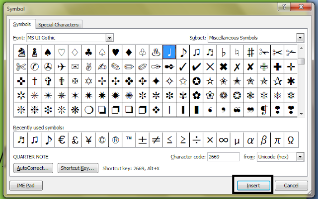 cara menyisipkan simbol musik di word-gambar 5