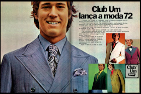 propaganda Club Um - 1971; Moda anos 70; propaganda anos 70; história da década de 70; reclames anos 70; brazil in the 70s; Oswaldo Hernandez 