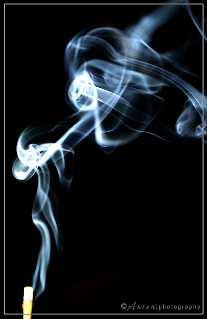 Smoking stick photography