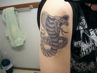 Cobra Tattoo pics Cobra Tattoo designs For men a cobra means power and 