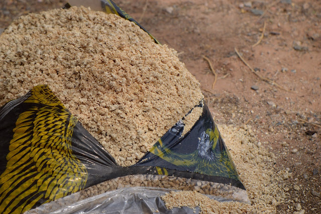 mulching with horse bedding pellets