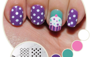 nail art cupcake