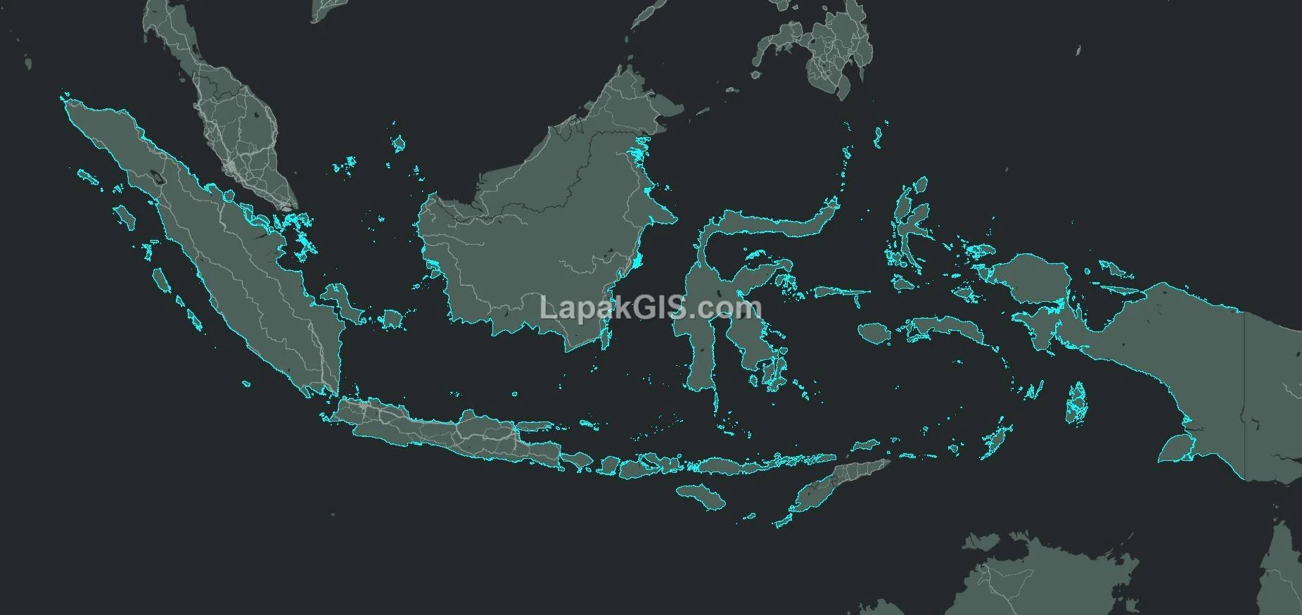 Shapefile (SHP) Garis Pantai Indonesia Terbaru