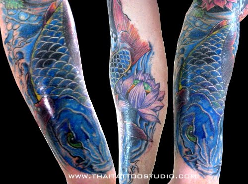 Tattoos Cover Up Tattoo Soulder on Back Body coy carp tattoos