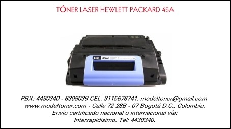 TÓNER LASER HEWLETT PACKARD 45A