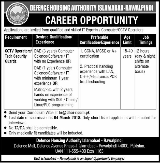 Security-Jobs-Defence-Housing-Authority-Islamabad