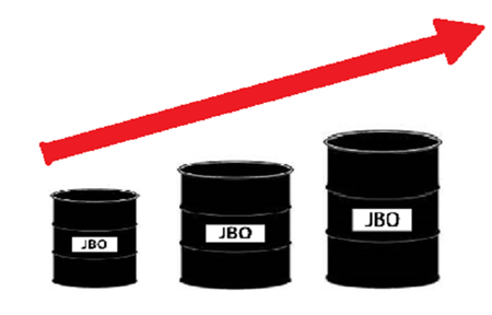 Rising price of JBO oil