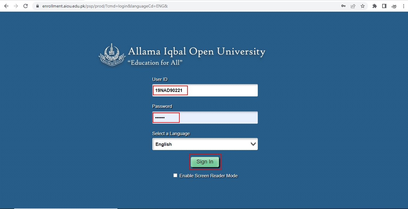 How to check AIOU Result 2022