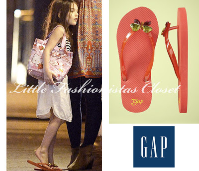 ... Anthem Of The Ants and Butterfly Gem Orange Flip-flops SS'12 by GAP