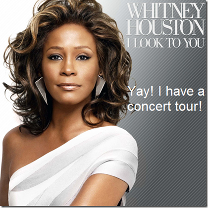 Whitney Houston I Look To You UK Concert Tour