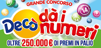 Logo ''Grande concorso Decò dà i numeri'': vinci 24.000 buoni spesa, 35.050 prodotti e 42 Smartphone