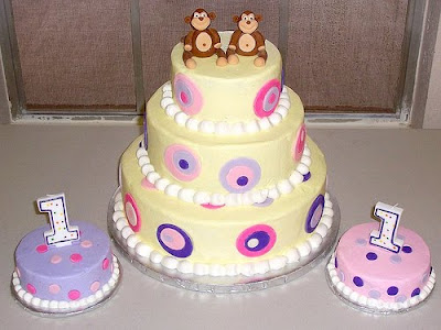 Candyland Birthday Cake on Polka Dot Monkey Cake