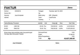 Contoh Contoh Faktur  Service Laptop