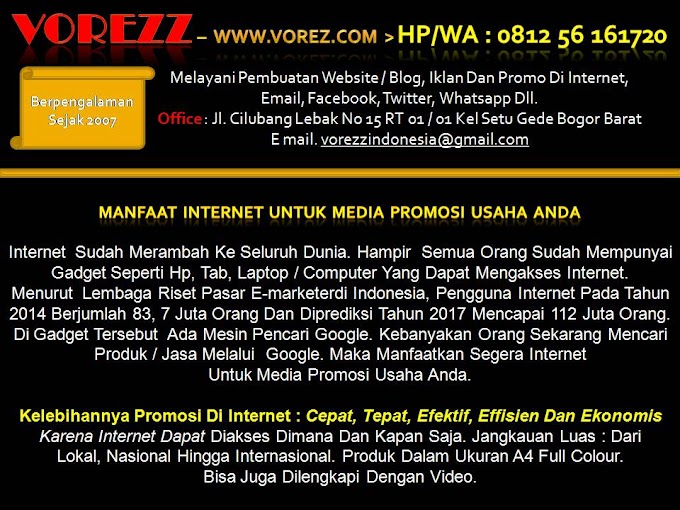 VOREZZ - Web Design Bogor, Bogor Web - Hp/WA.081256161720