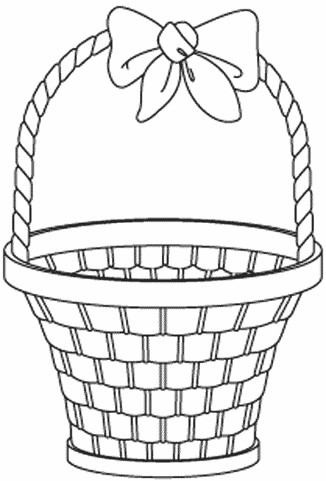 easter eggs in basket coloring pages. coloring pages easter basket.