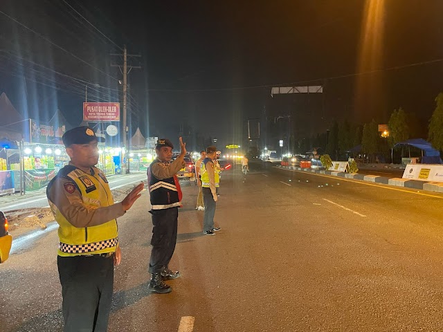 Akhir Pekan, Polres Tebing Tinggi Tingkatkan Kamtibmas Lewat Patroli Blue Light