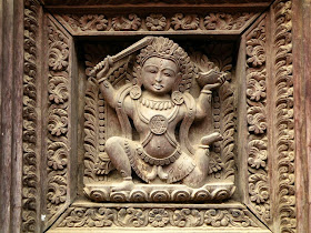 Woodcarving of Nepal, decorative panel