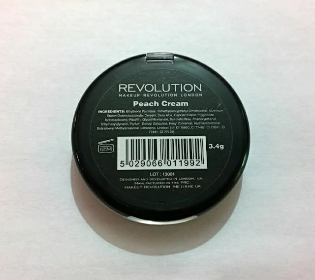 Makeup Revolution Cream Blush In Peach Cream - Review and Swatches