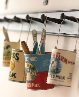 DIY kaleng bekas : Hanging Can Storage