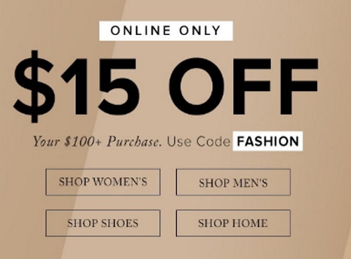 Hudson's Bay $15 Off Fashion Promo Code