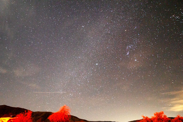 One end of the Milky Way in this 60 second, 10mm DSLR image (Source: Palmia Observatory)