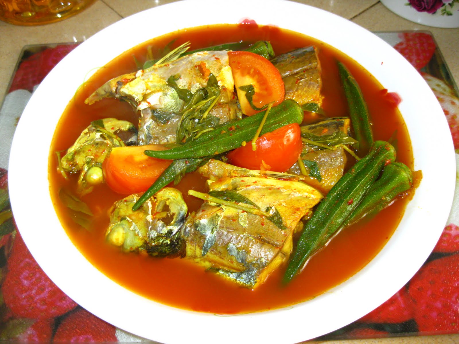 Asam Rebus Ikan Bersama Bendi  Resepi Masakan Malaysia