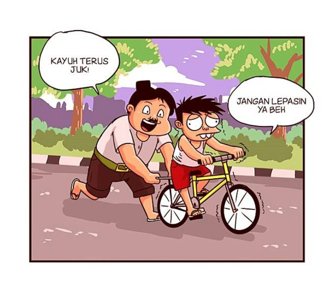 Clip Art Gambar Orang Naik Sepeda Kartun