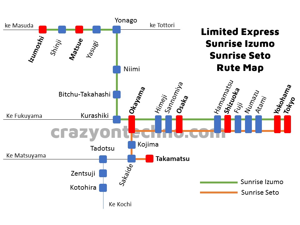 map rute sunrise express