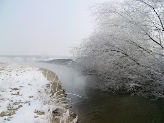 frozen river is very beautiful