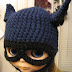 gorro de Batman para disfraz hecho a ganchillo