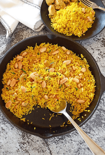 طريقة عمل الأرز الأصفر مثل المطاعم