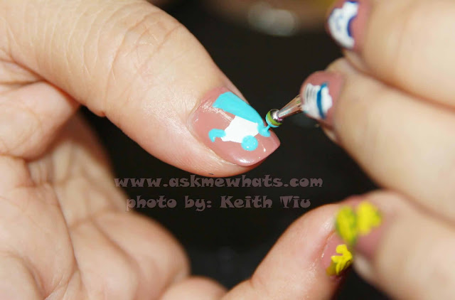 A photo of It's a Baby Boy Nail Art