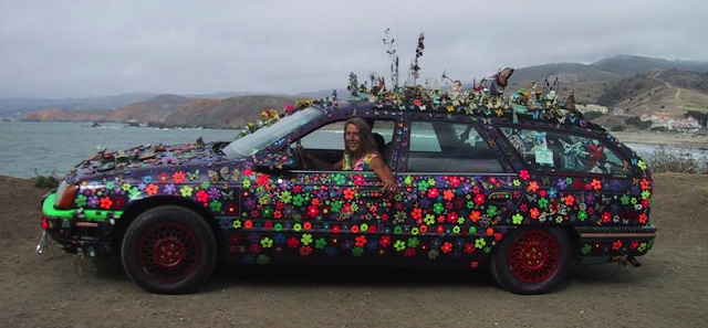 Grooovalicious Purple Princes of Peace Art Car - Avril Hughes