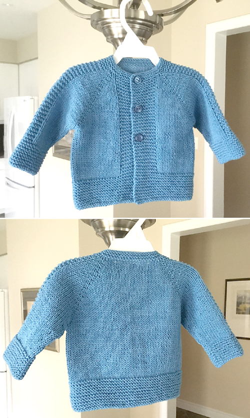 Stylish Top Down Jacket - Knitting Pattern 