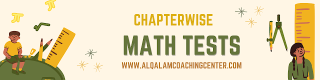 chapter wise tests of 9th class math