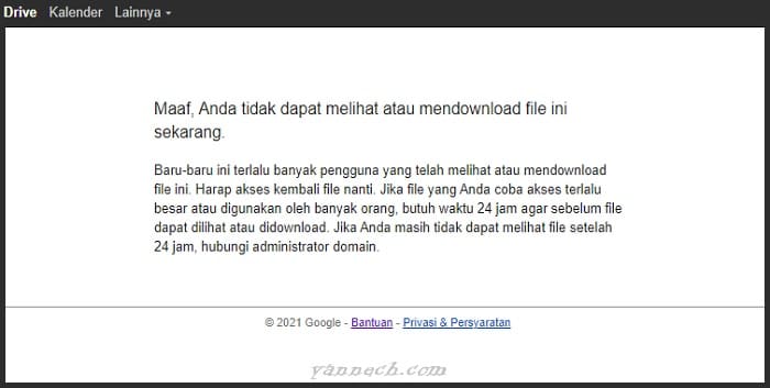 Cara Download File Google Drive yang Limit