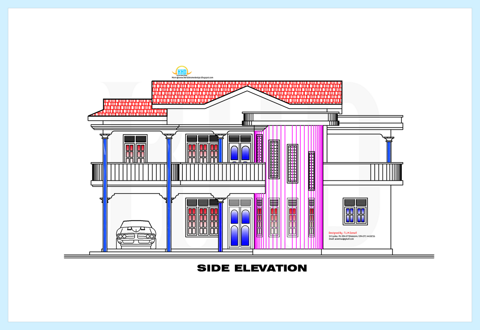 House Side Elevation Plan