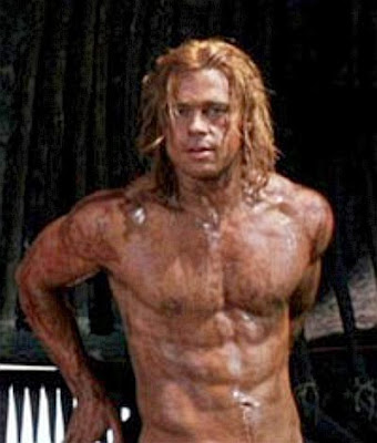 brad pitt workout troy. rad pitt troy workout and