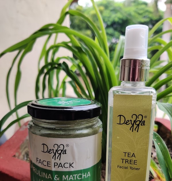 Deyga Acne Relief Combo- Spirulina & Matcha Face Pack And Tea Tree Facial Toner Review, Price, Buy