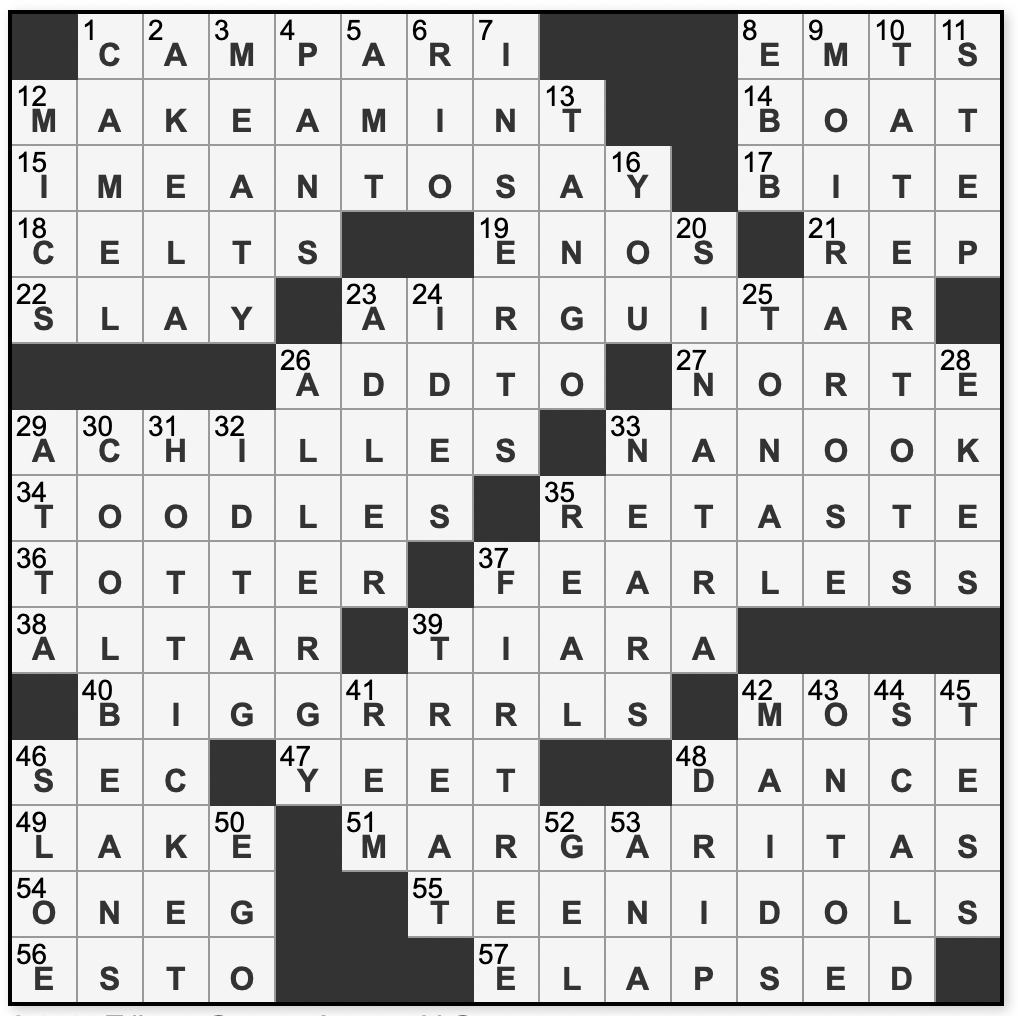 LA Times Crossword 9 Aug 19, Friday 