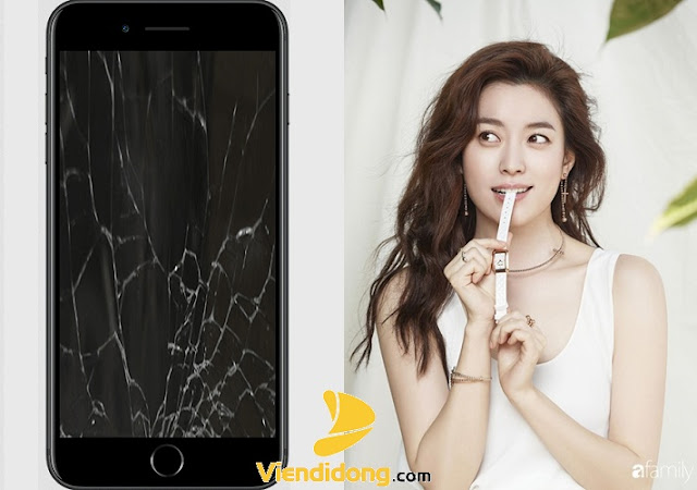 Mô tả ép kính iPhone 8 Plus cạnh diễn viên nữ Hàn Quốc