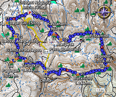 Ampliar plano del recorrido