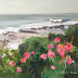 Day 4 of 30 in 30 Paintings Beach Roses