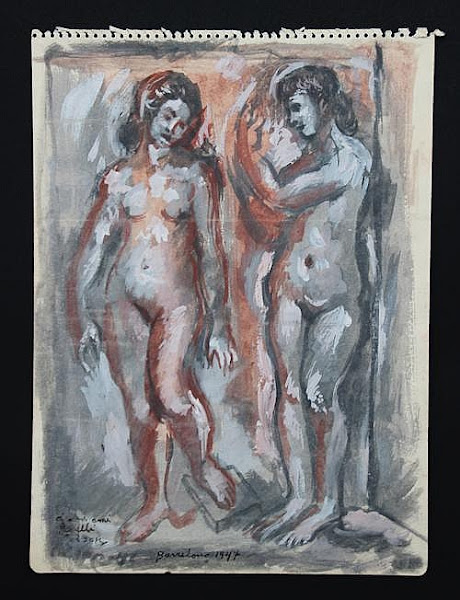 Dibujo: Desnudo, sin titulo, 1947