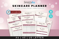 Download Complete Skin Care Skincare Planner