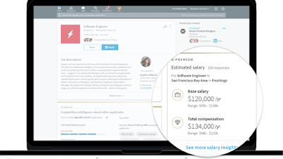Salary Information feature now on Linkedin