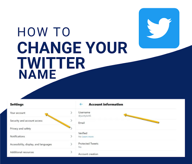 How to change your twitter name